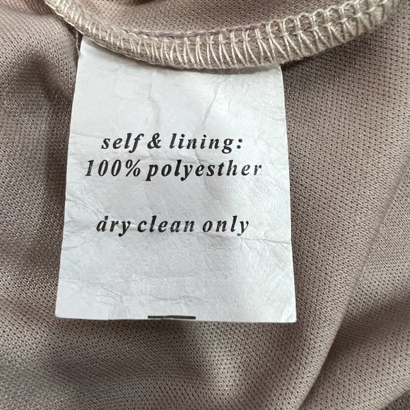 BIRDY GREY KIKO Mesh Mauve Halter Maxi Formal Dress Size Small - Picture 13 of 13